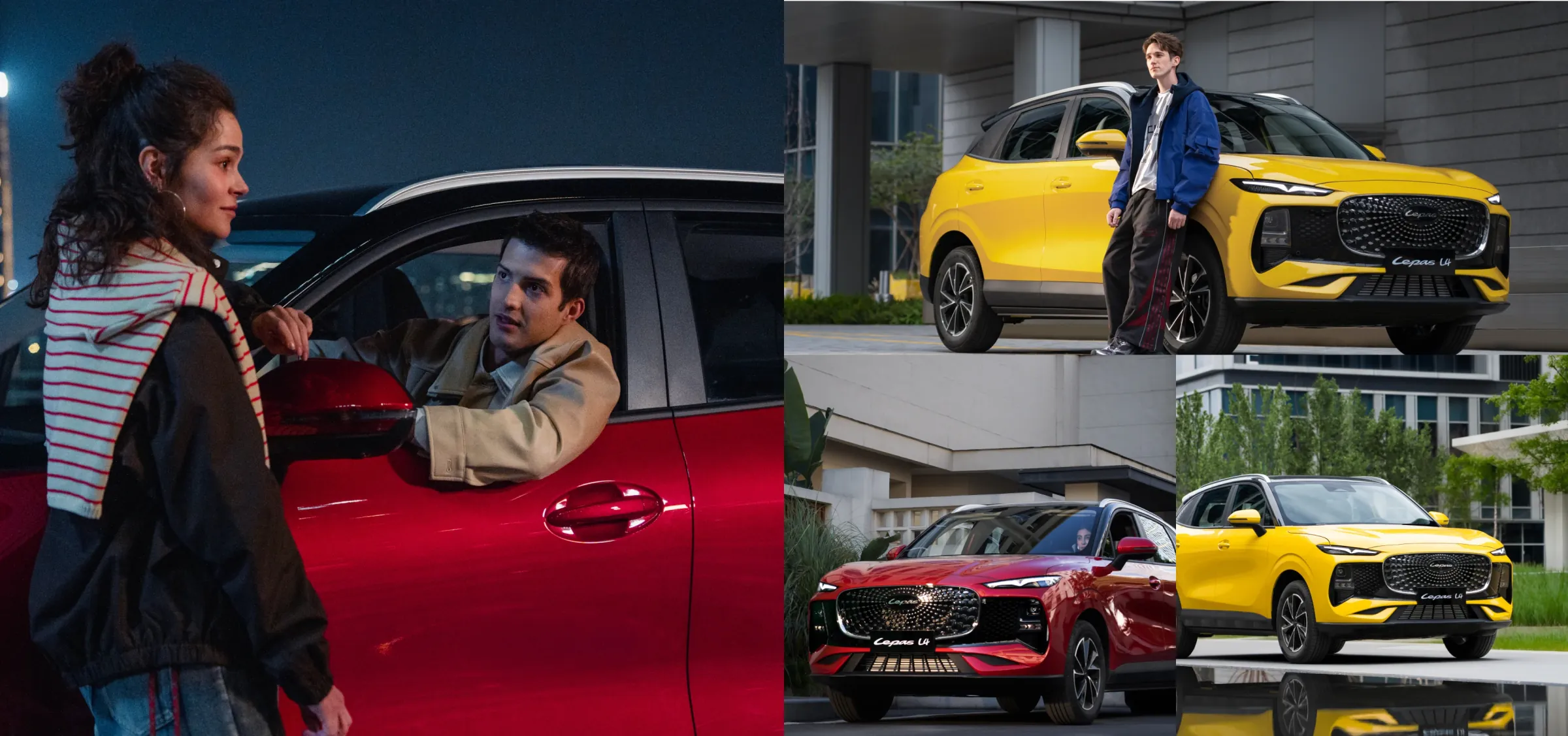 Lepas L4 smart SUV in everyday driving and lifestyle scenes