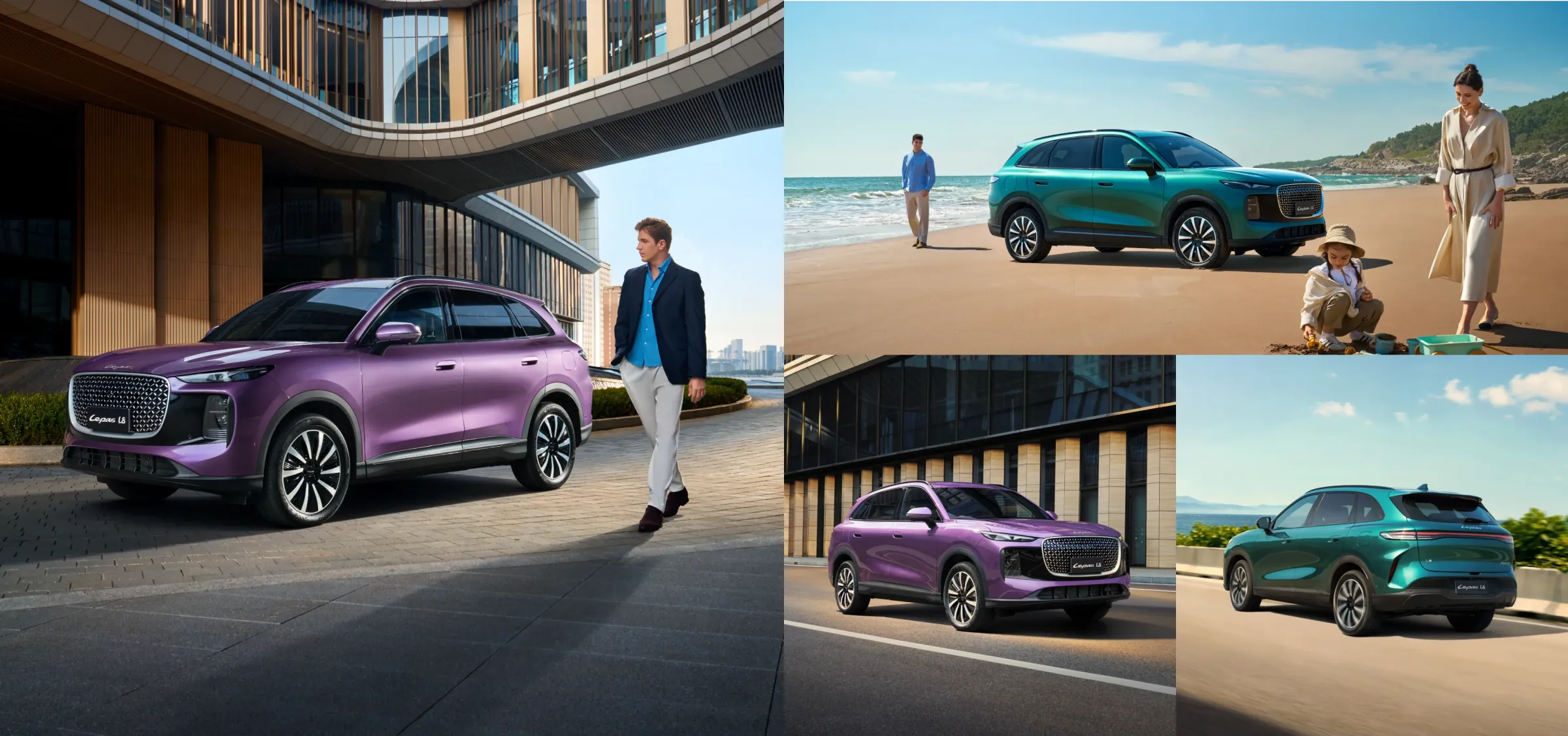 Lepas L8 smart SUV in everyday driving and lifestyle scenes